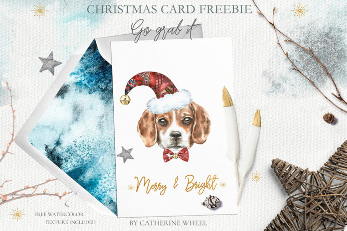 Free Christmas Dog Card
