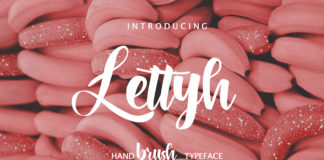 Free Lettyh Handbrush Font