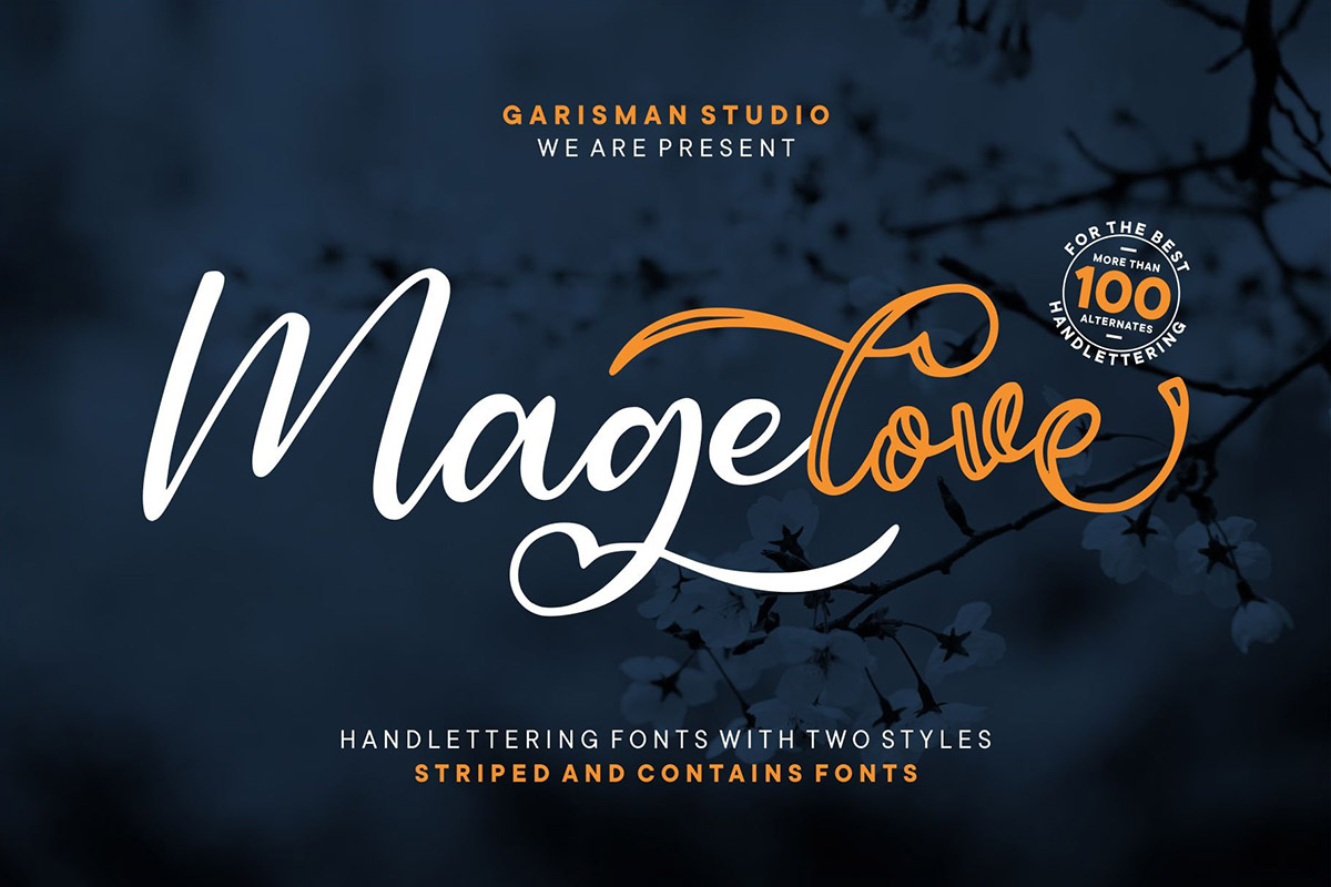 Free Magelove Handwritten Font
