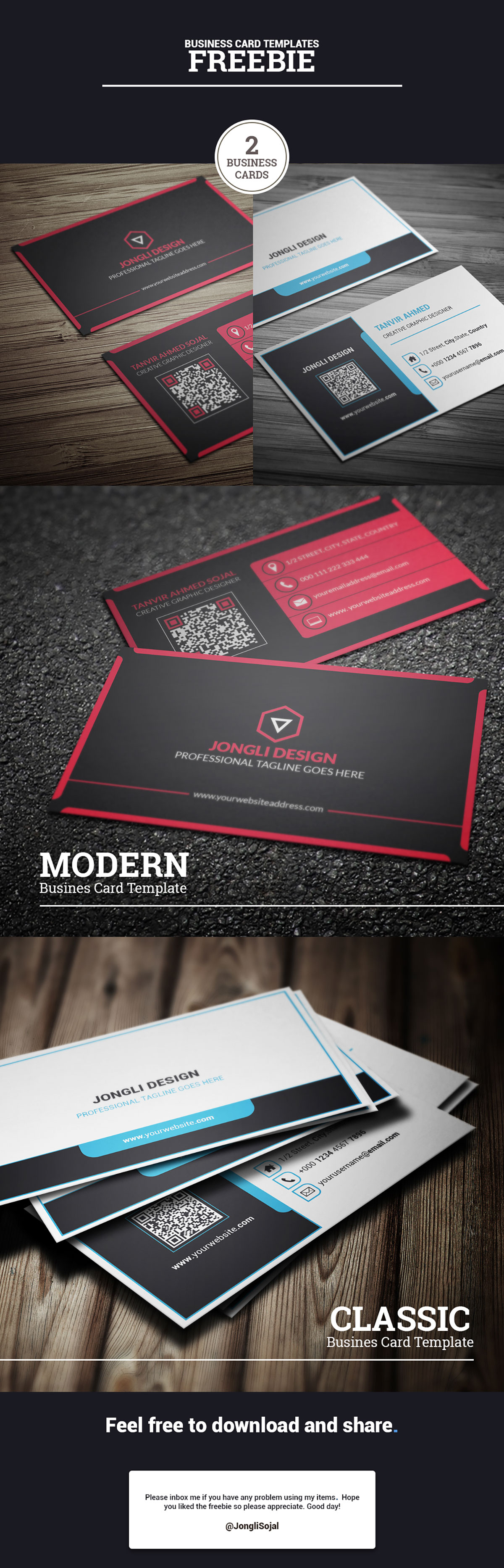 Free Modern Business Card Template