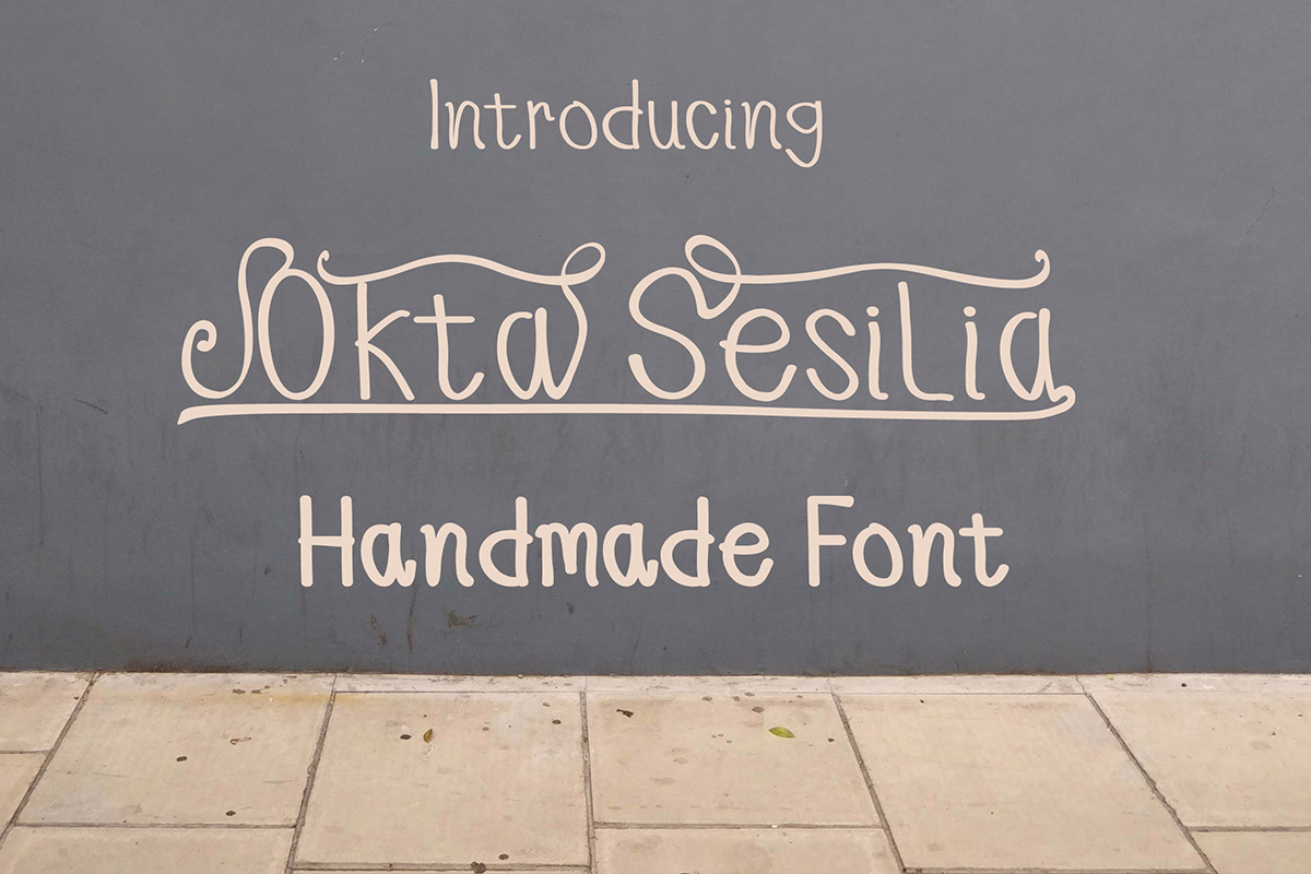 Free Okta Sesilia Handmade Font
