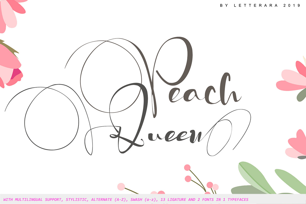 Free Peach Queen Script Font