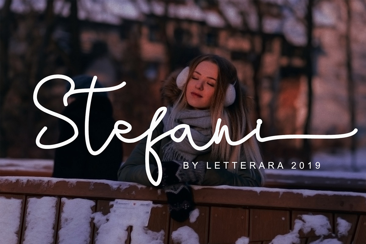 Free Stefani Calligraphy Font