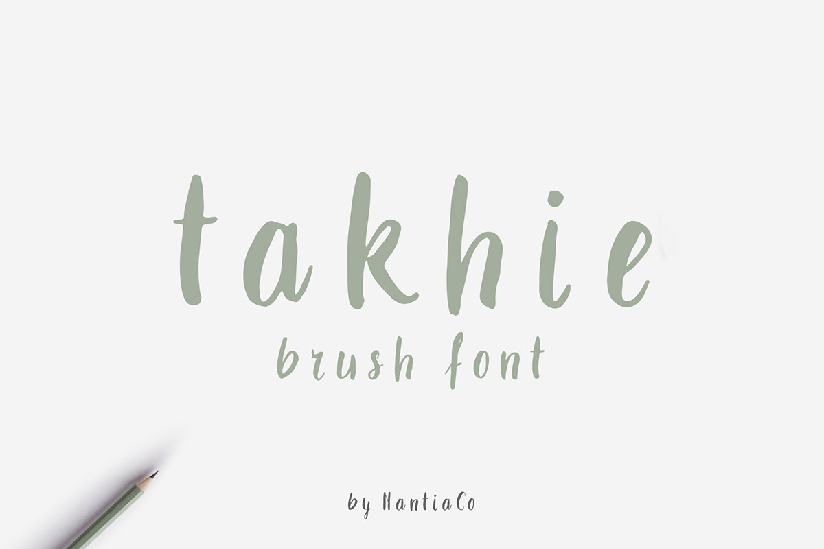 Free Takhie Brush Font