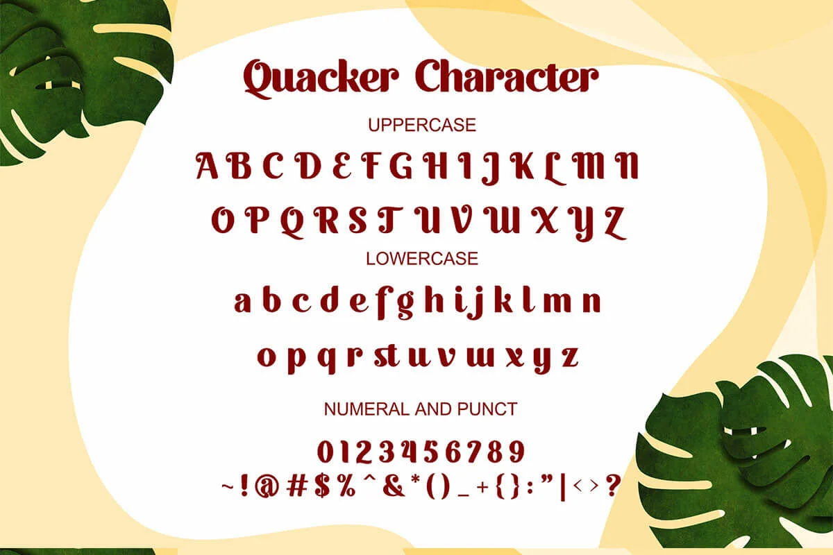Quacker Sans Serif Font Preview 3