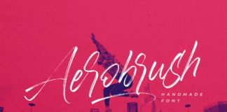 Free Aerobrush Handmade Font
