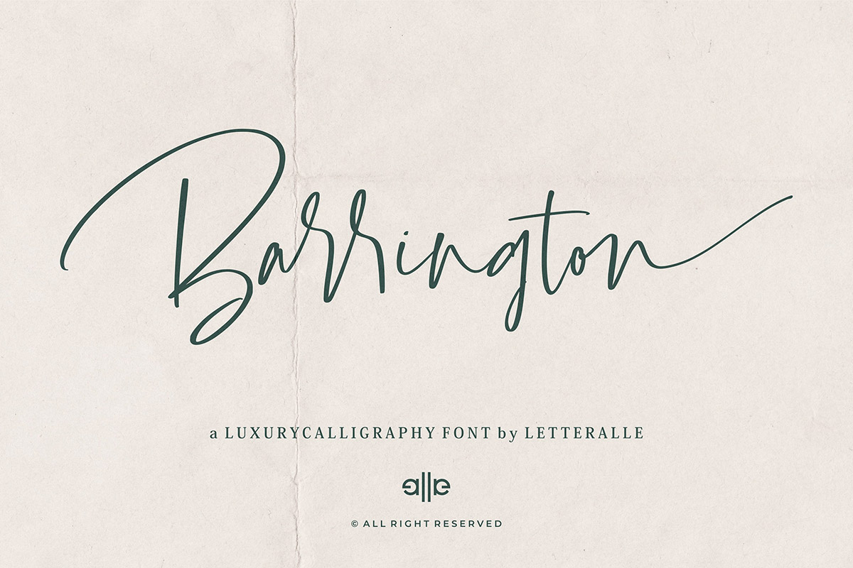 Free Barrington Calligraphy Font