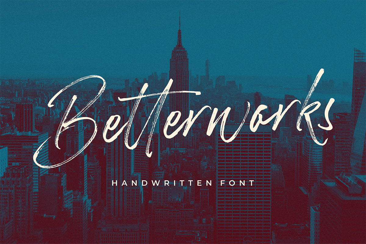 Free Betterworks Brush Font