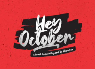 Free Hey October Brush Font