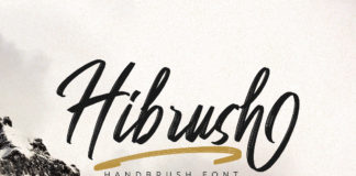 Free Hibrush Handbrush Font