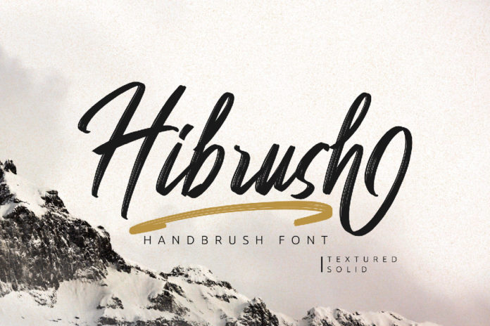 Free Hibrush Handbrush Font