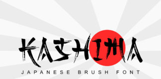 Free Kashima Japanese Brush Font