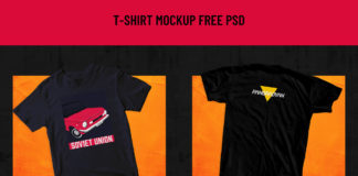 Free T-Shirt PSD Mockup Pack