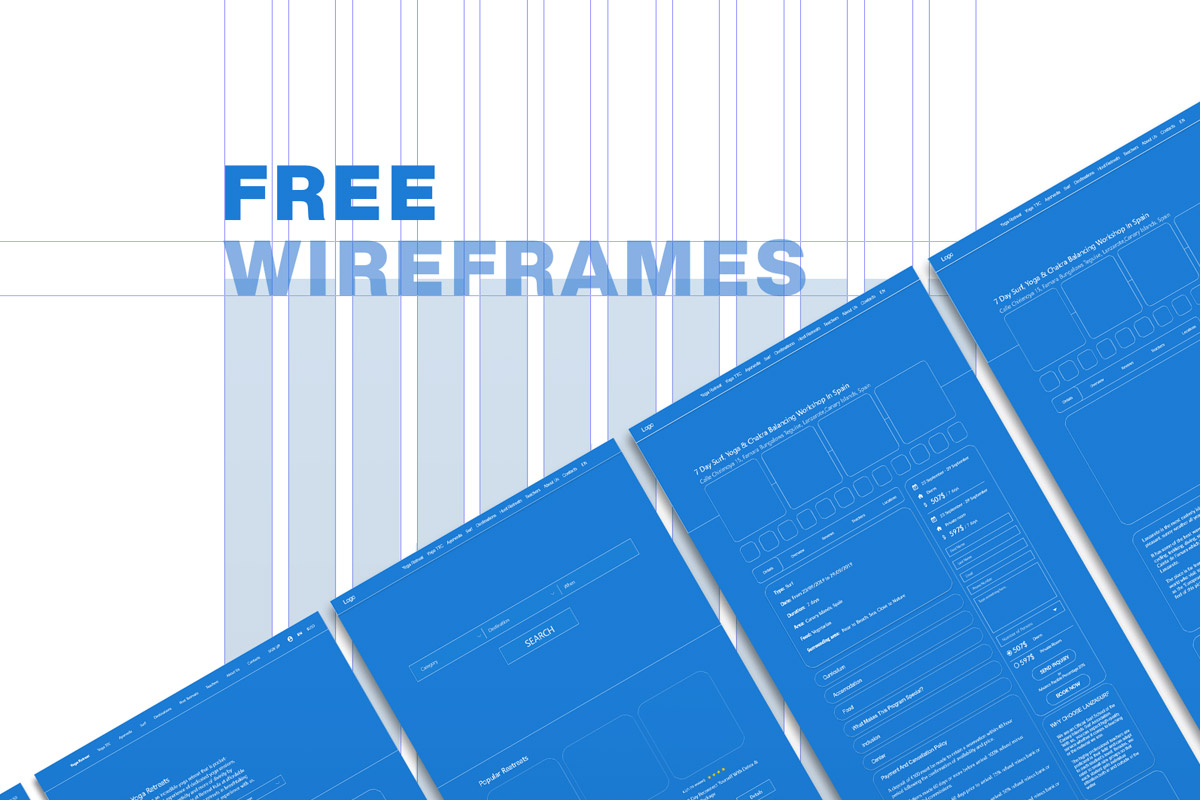 Free Wireframes XD Template