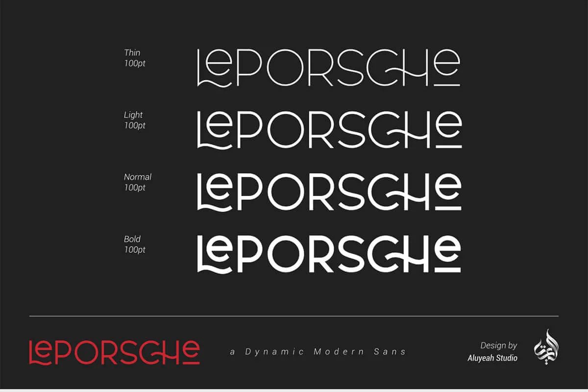 Leporsche Sans Serif Font Preview 4