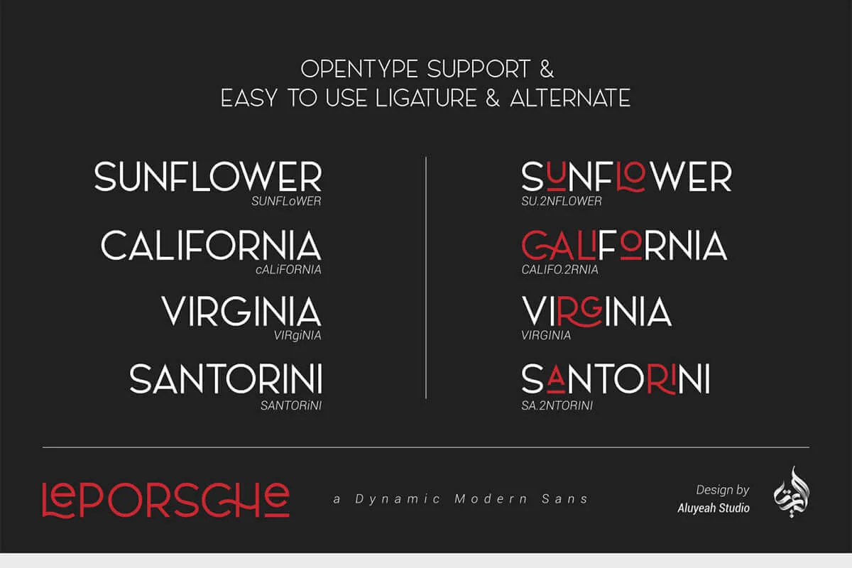 Leporsche Sans Serif Font Preview 6