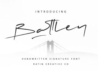 Free Battley Handwritten Signature Font