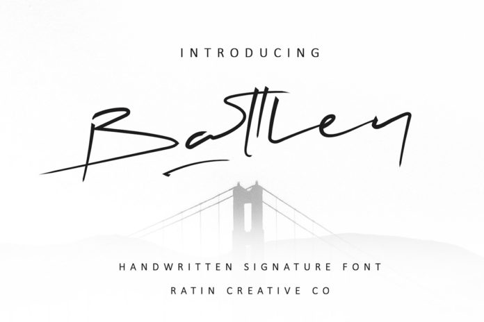 Free Battley Handwritten Signature Font