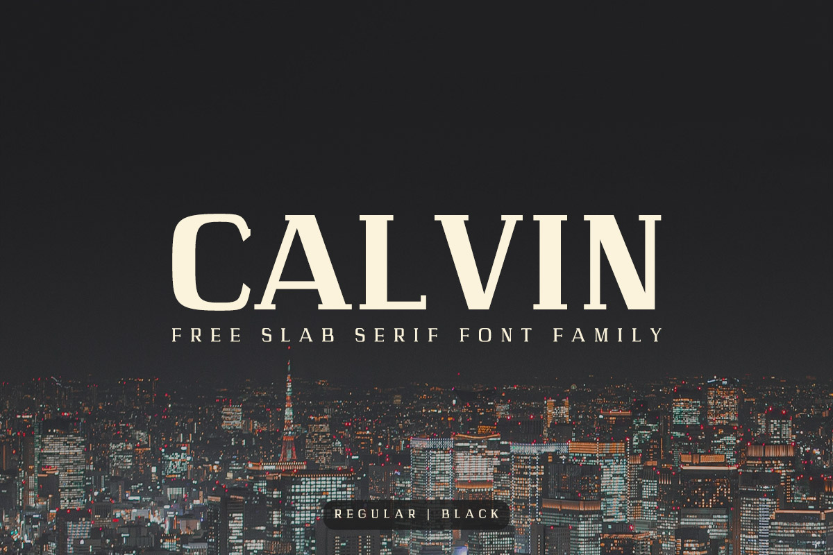 Free Calvin Slab Serif Font Family
