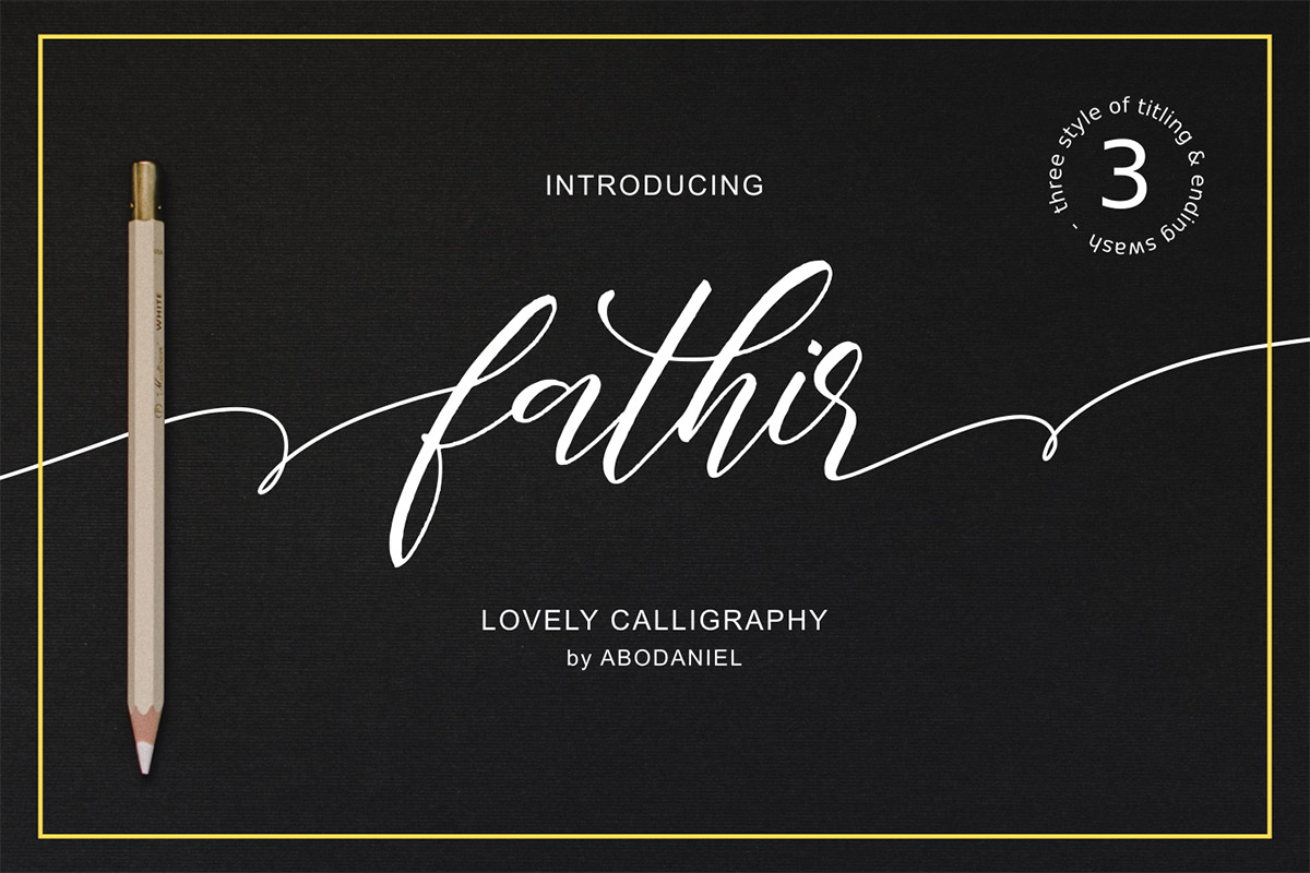 Free Fathir Calligraphy Font