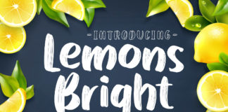 Free Lemons Bright Display Font