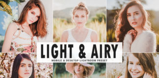 Free Light & Airy Lightroom Preset