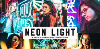 Free Neon Light Lightroom Preset