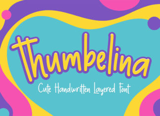 Free Thumbelina Handwritten Layered Font