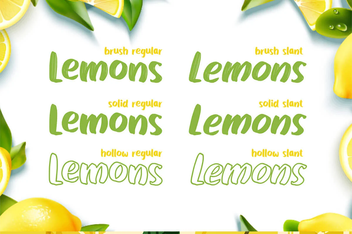 Lemons Bright Display Font Preview 2