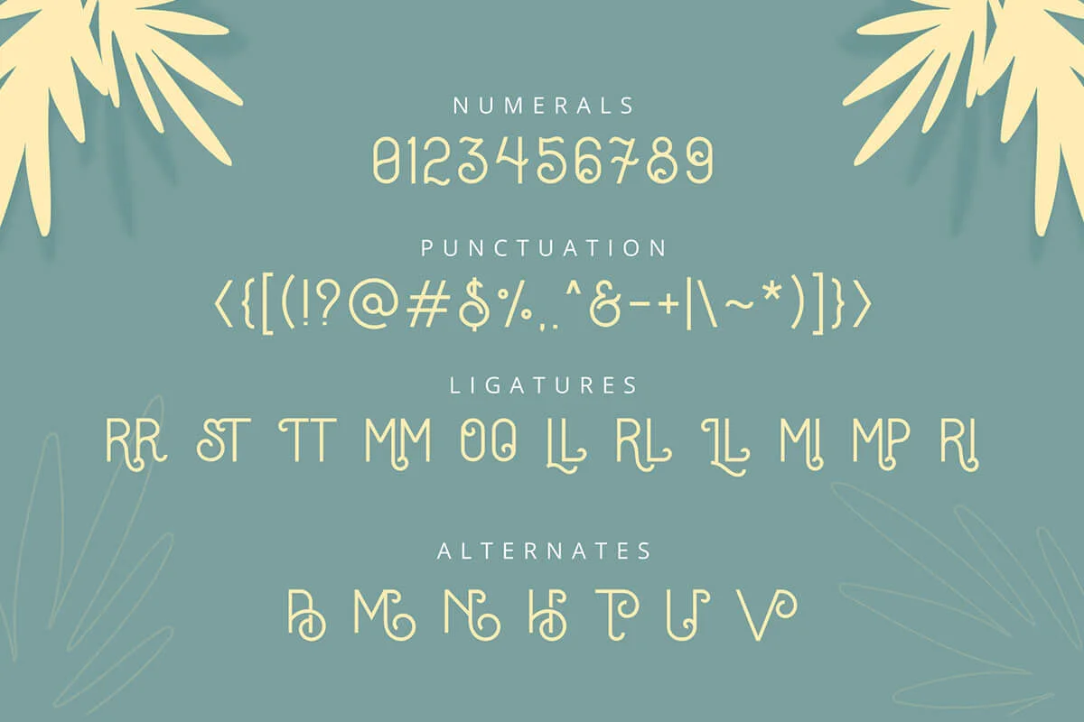 Oceania Display Font Preview 2