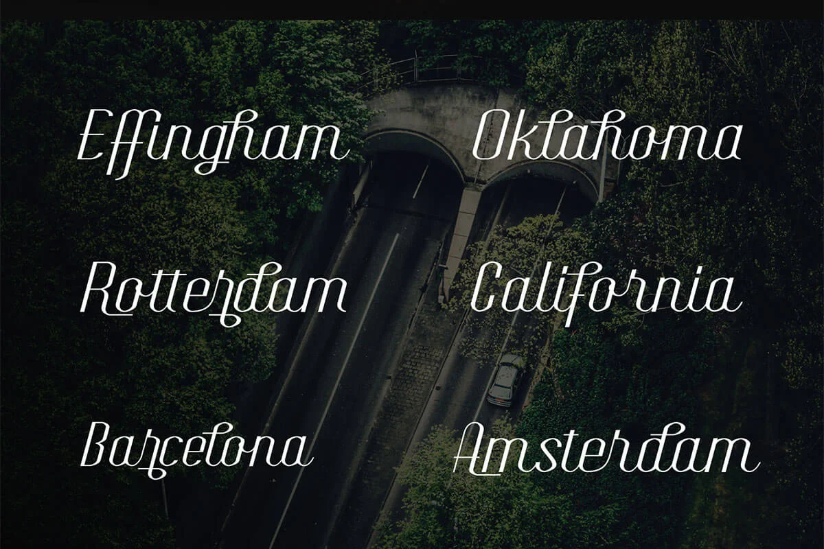 Rotterdam City Script Font Preview 5