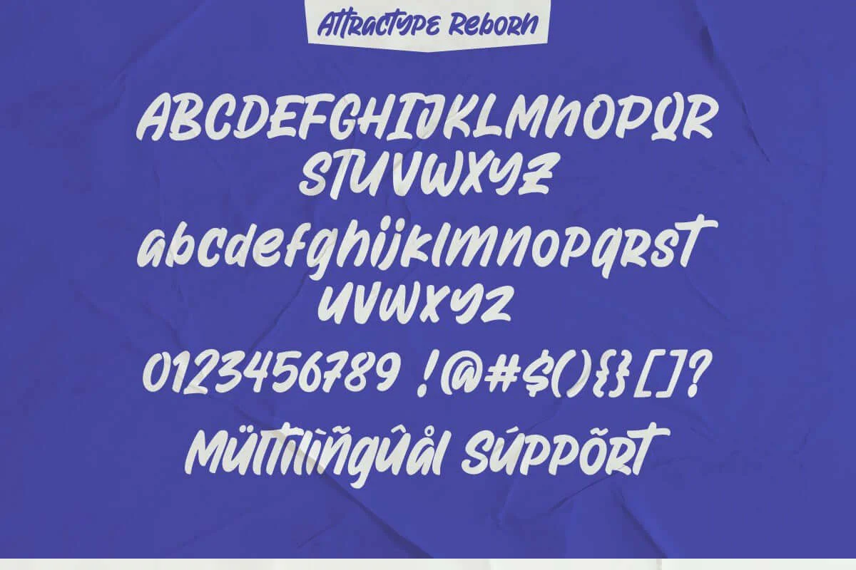 Attractype Reborn Display Font Preview 6