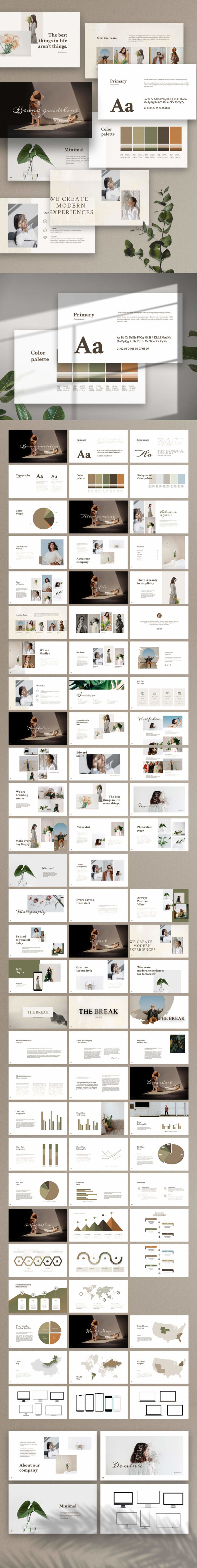 Merylin Brand Guidelines Powerpoint Template - Free Download