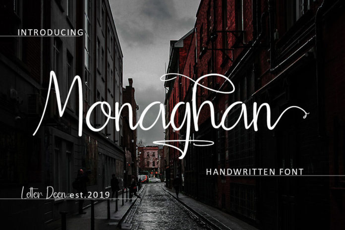 Free Monaghan Handwritten Font