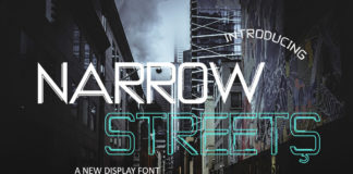 Free Narrow Streets Display Font