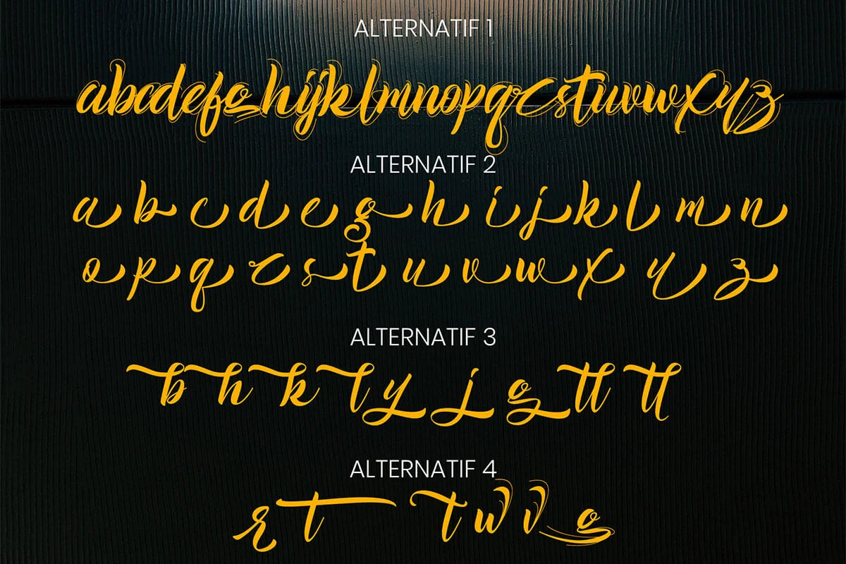 GoodMorning Script Font Preview 4