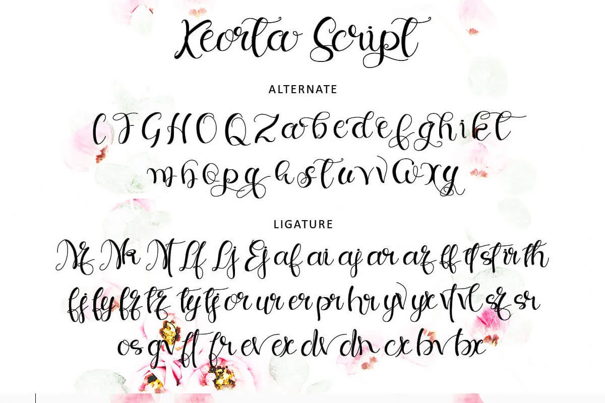 Keorta Script Font Preview 6