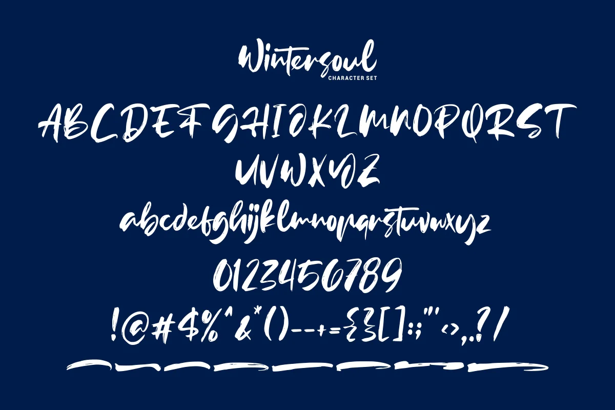 Wintersoul Handbrush Script Font Preview 4
