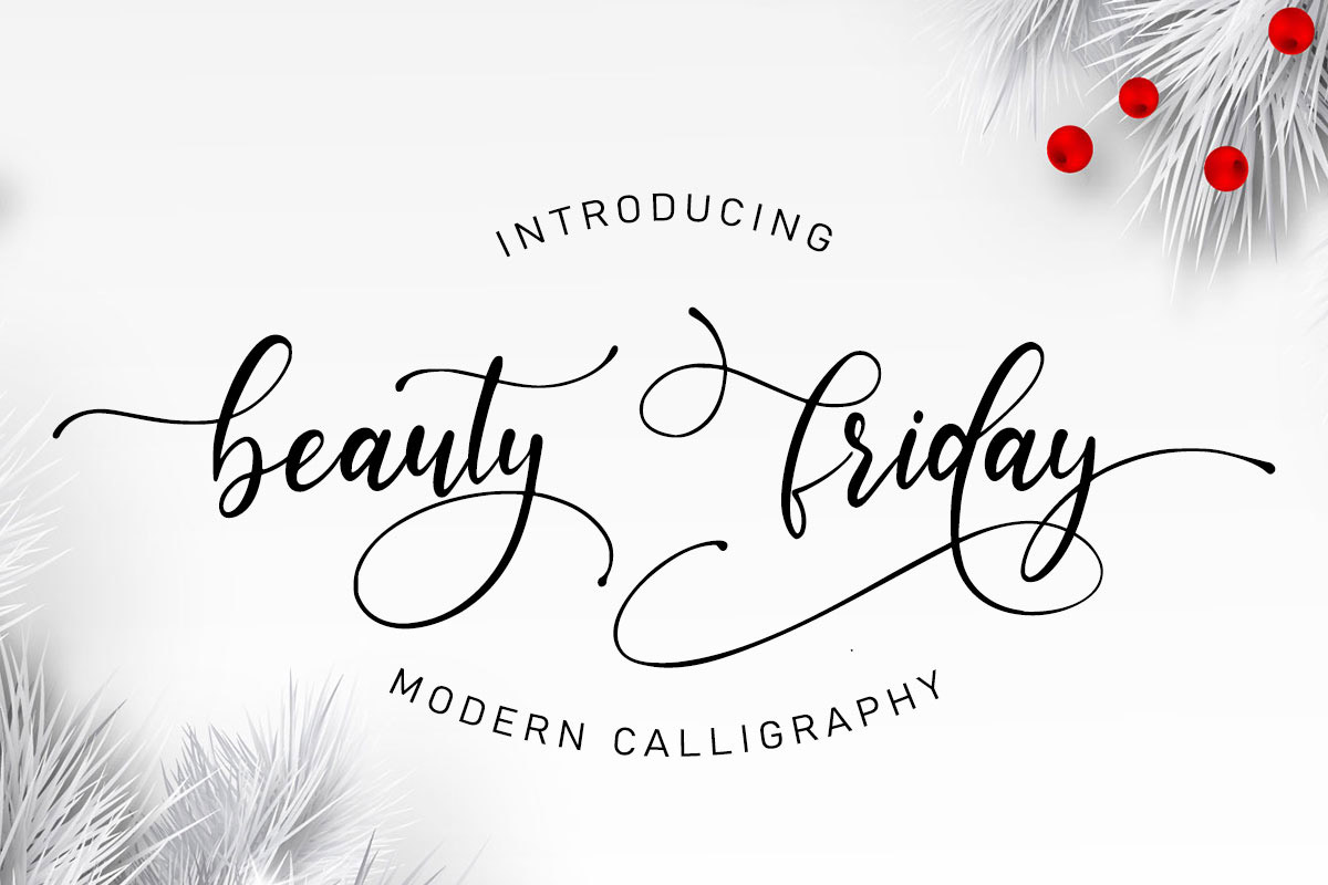 Free Beauty Friday Script Font
