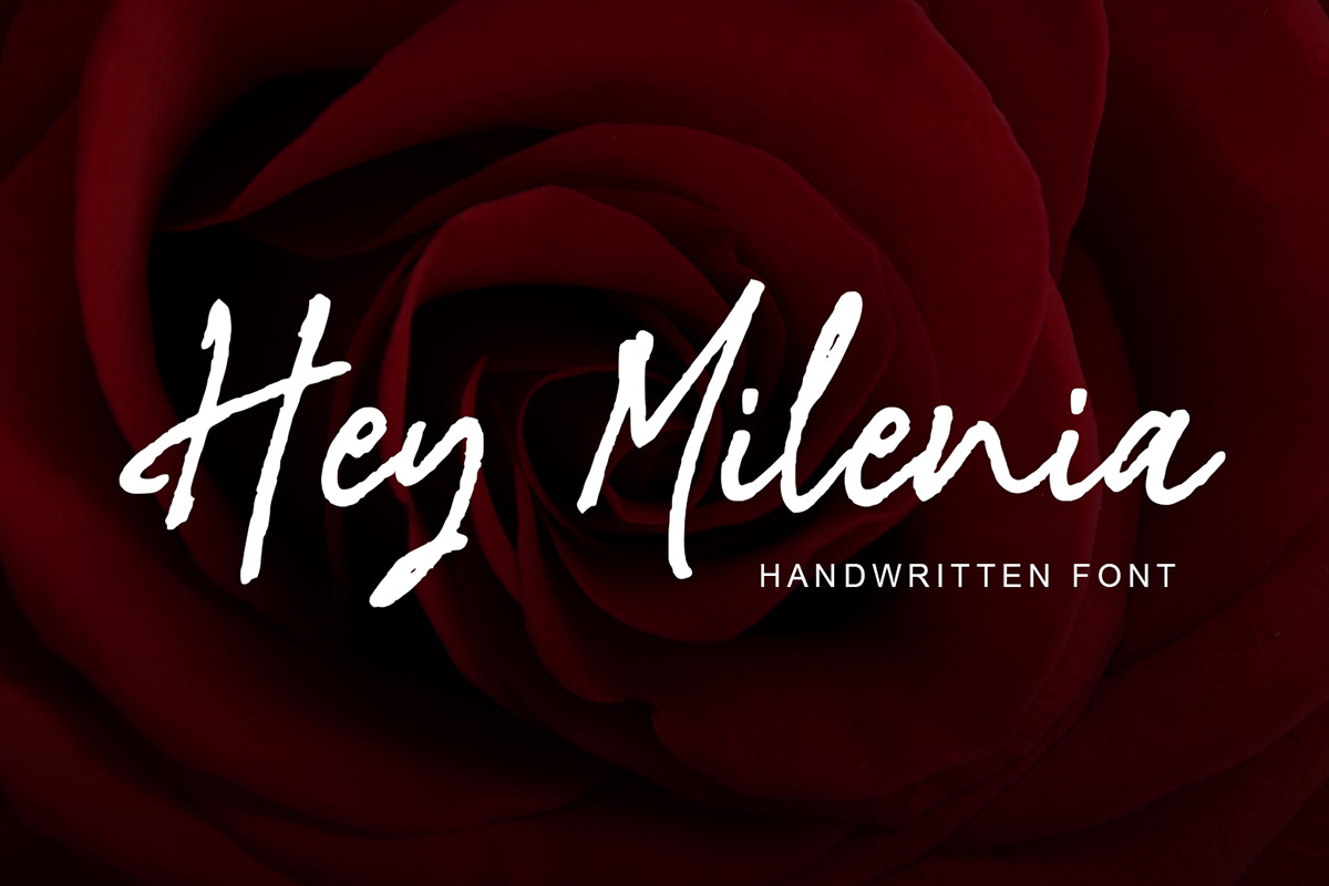 Free Hey Milenia Handwritten Font