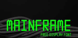 Free Mainframe Display Font