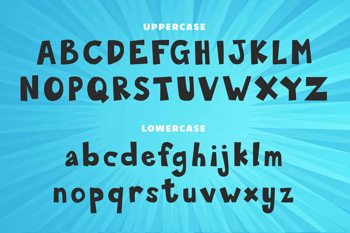 Shaped Corner Display Font Preview 1