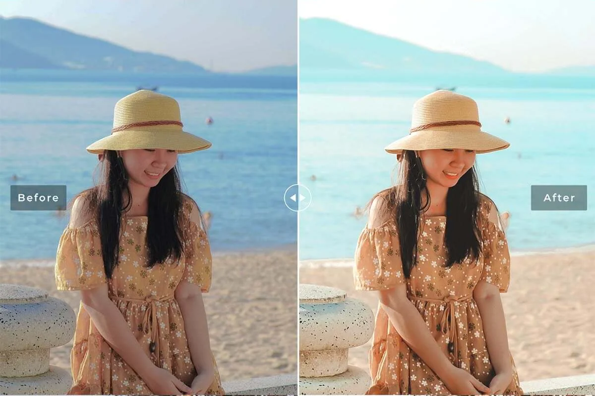 Turquoise Lightroom Preset Preview 2