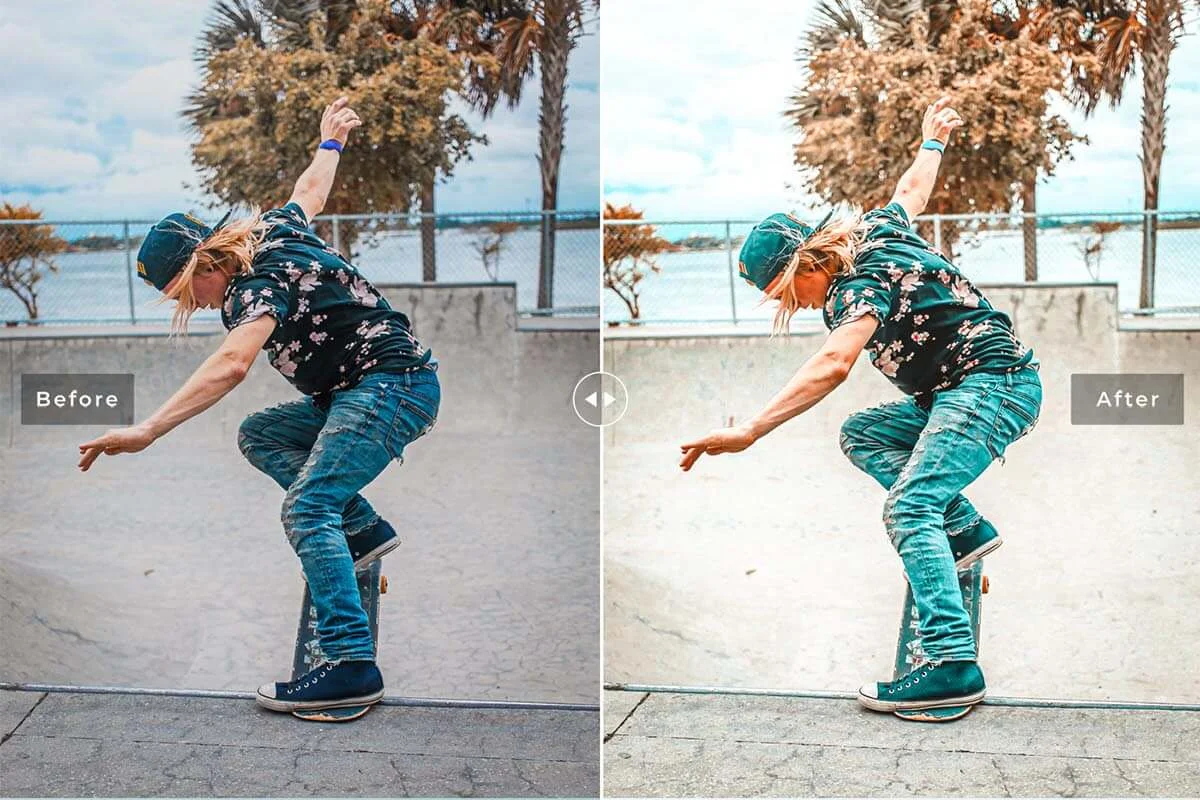 Turquoise Lightroom Preset Preview 3