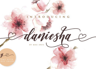 Free Daniesha Script Font