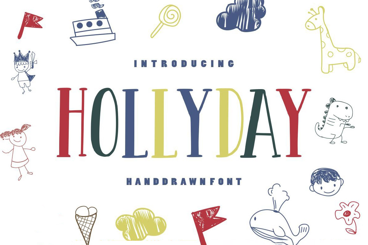 Free Hollyday Handdrawn Font