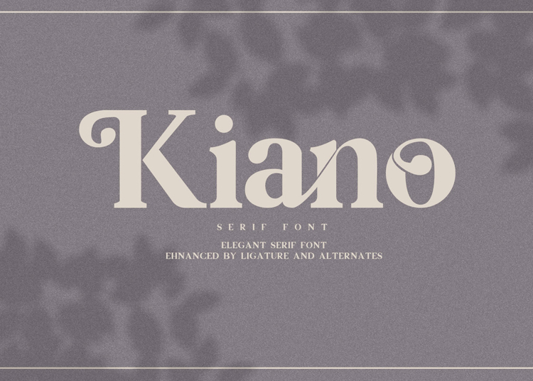 Free Kiano Serif Font