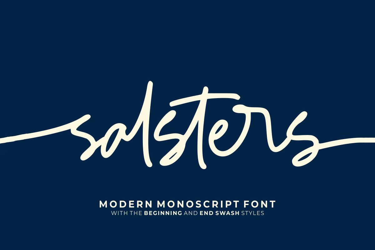 Free Salsters Signature Font