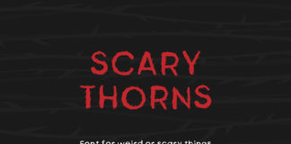 Free Scary Thorns Fancy Font
