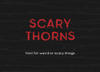 Free Scary Thorns Fancy Font